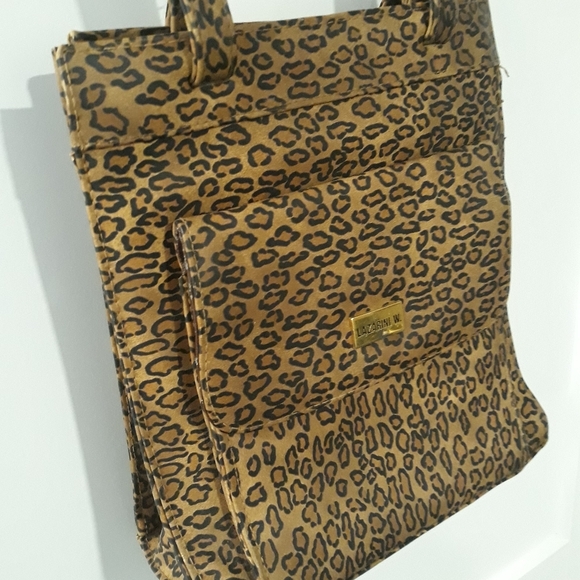 Lazarini W. Women’s Bag Y2k 90s Animal Print Messenger Bag - Picture 3 of 9